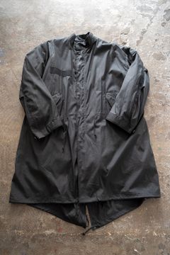 【ラスト1点】【21AW】スビンコットンナイロンオックスM65フィッシュテールパーカー(BLACK)