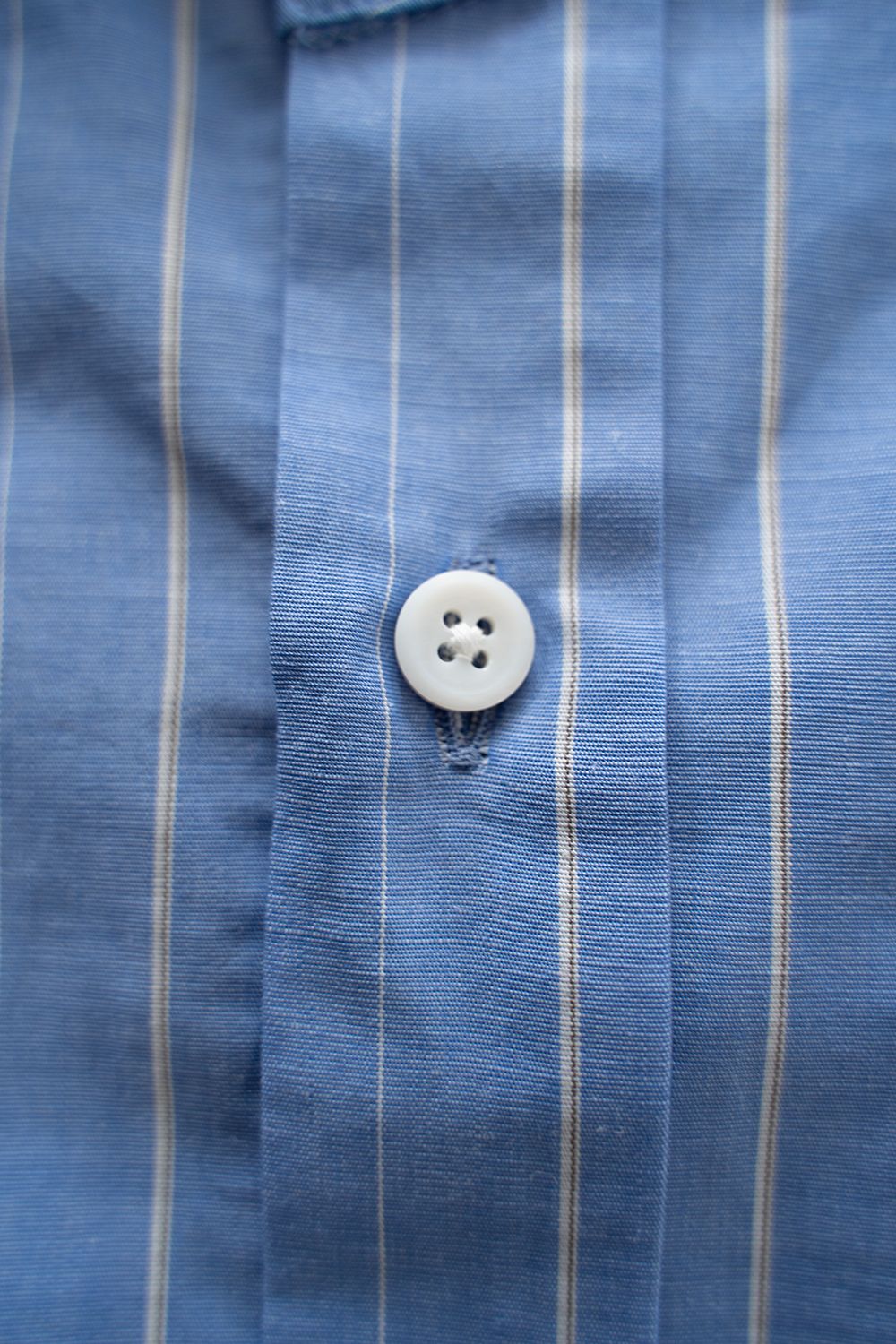 【26SS】コットン×ラミーオーバーサイズシャツ(BLUE STRIPE)