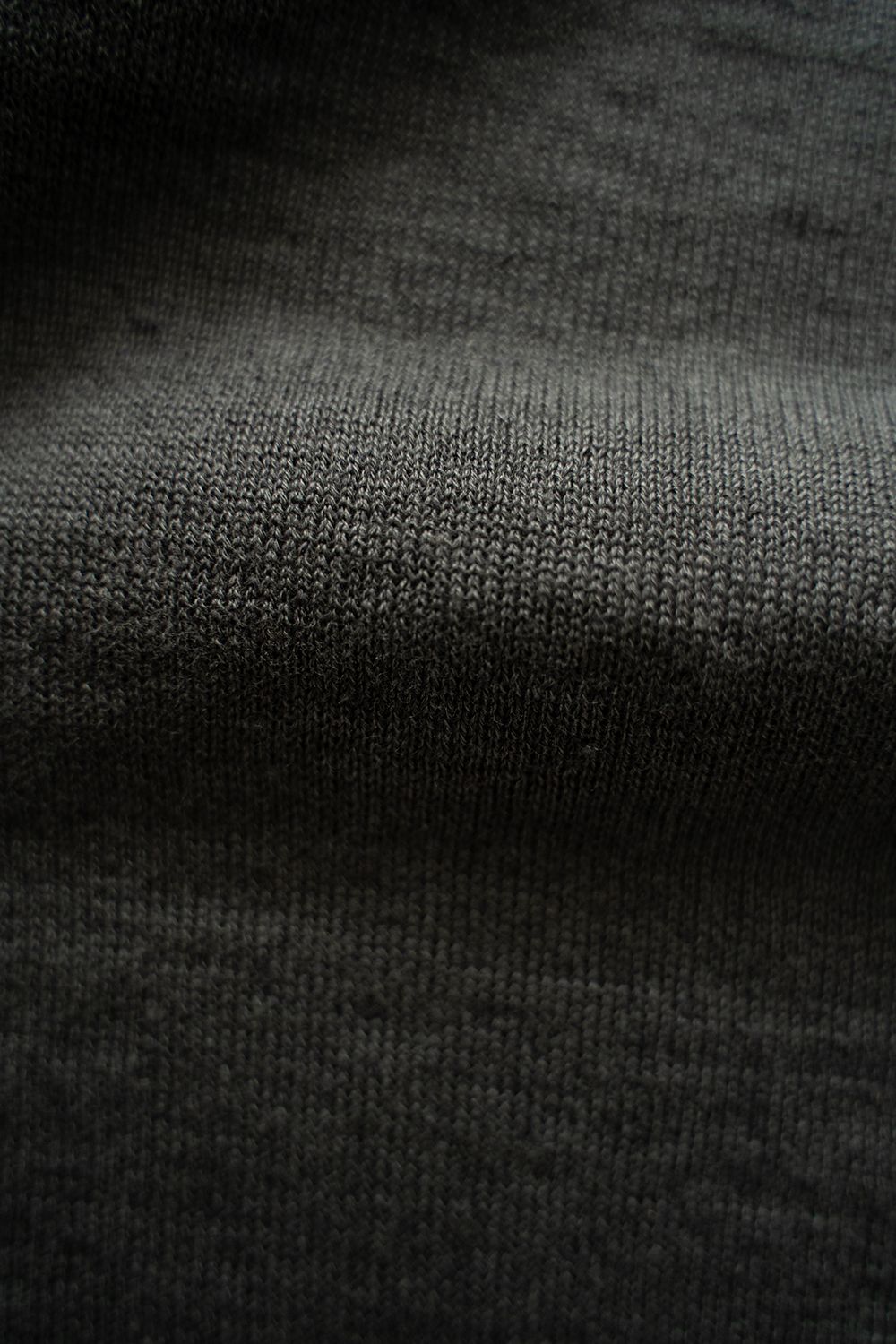 【ラスト1点】【25SS】リネン×コットンニットTee(GREEN CHARCOAL)