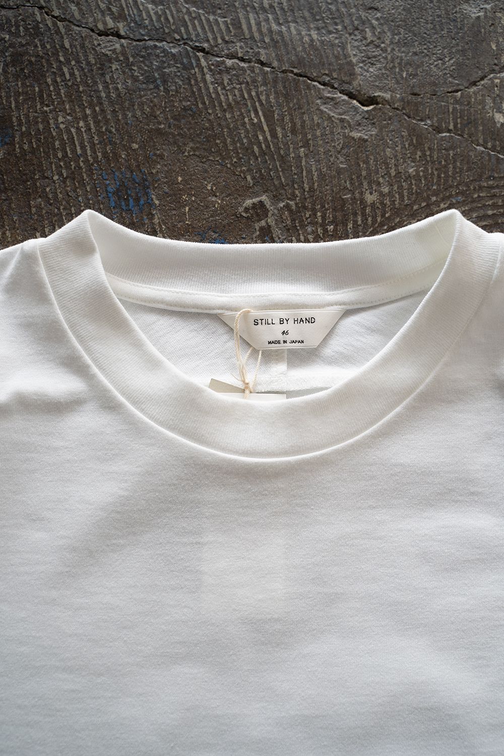 【ラスト1点】【22SS】オーガニックスビンコットンスプリットヨークTシャツ(WHITE)