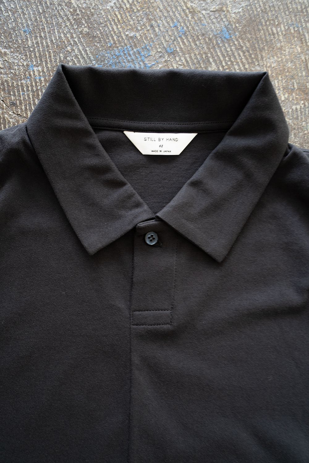 【2024ss】STILL BY HAND Cotton カットソーポロ L STILL BY HAND - 【ラスト1点】【25SS】強撚コットンポロ