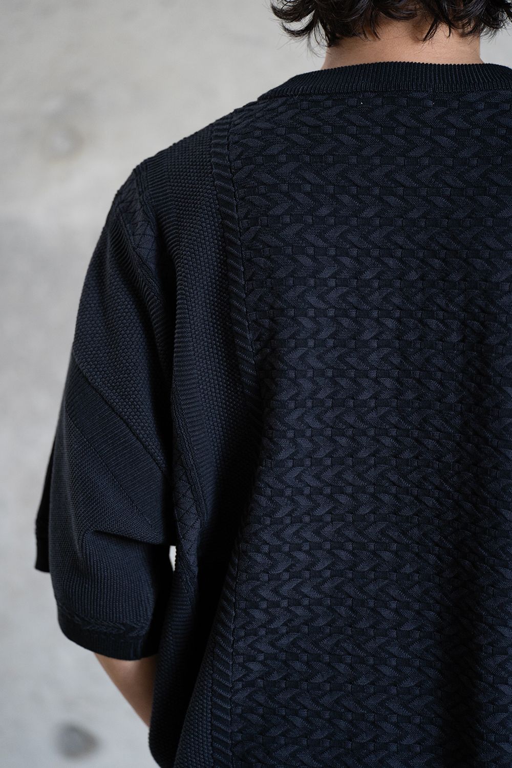 【ラスト1点】【24SS】Kusabue Knit(BLACK)