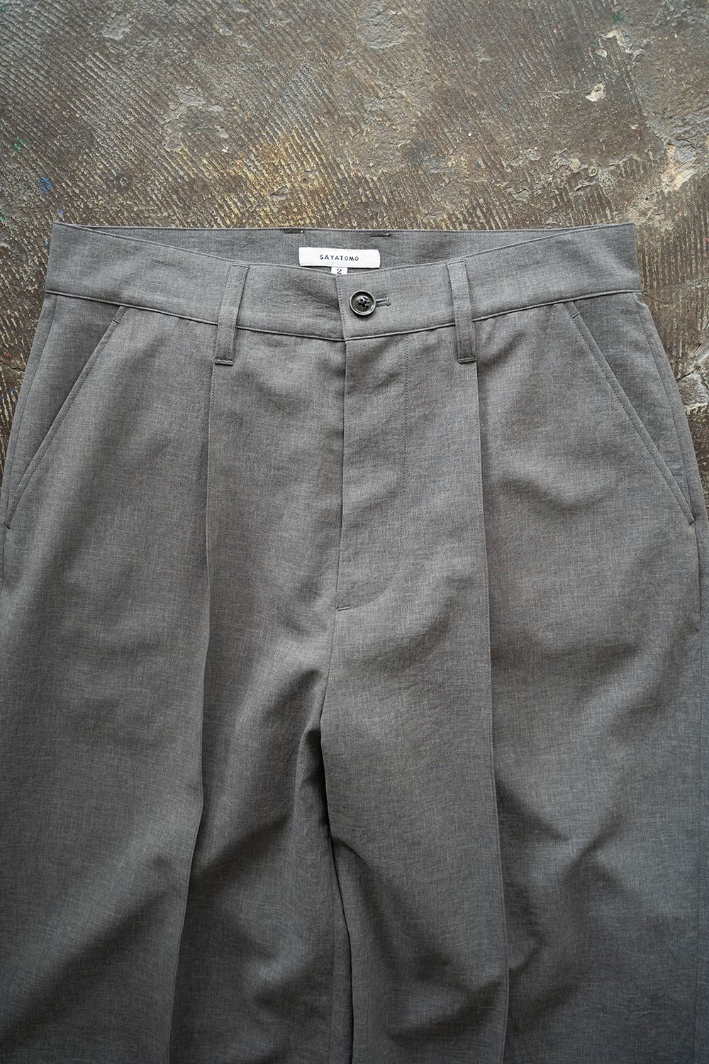 SAYATOMO - 【25SS】1-Tack Baggy Slacks/1タックバギー