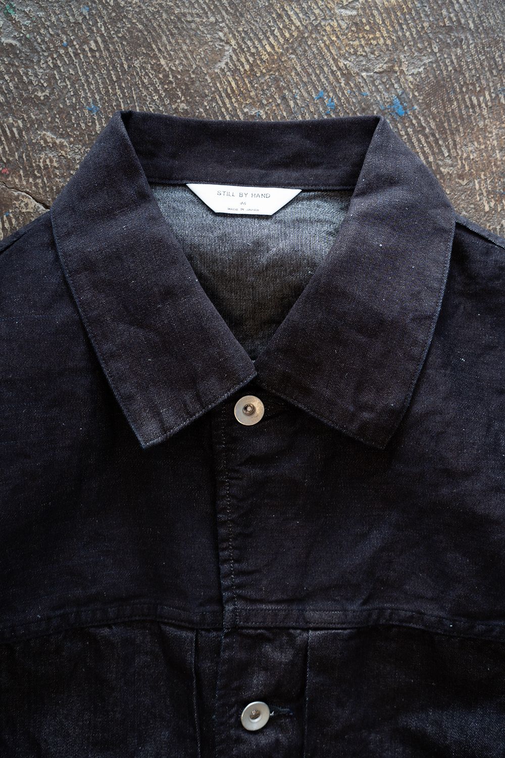 【ラスト1点】【26SS】8.5oz大麻混デニムブルゾン(DARK NAVY)