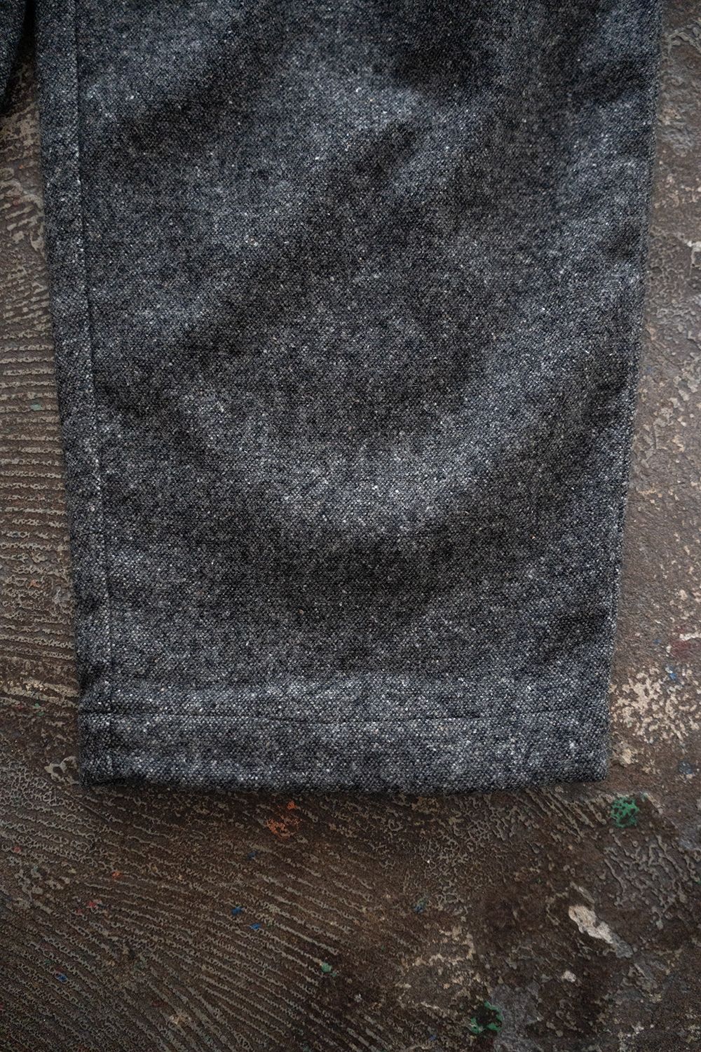【25AW】5者混ネップツイードスラックス(GRAY)