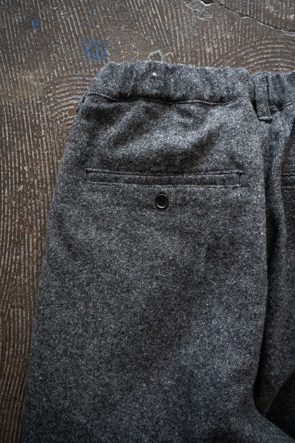 【25AW】5者混ネップツイードスラックス(GRAY)