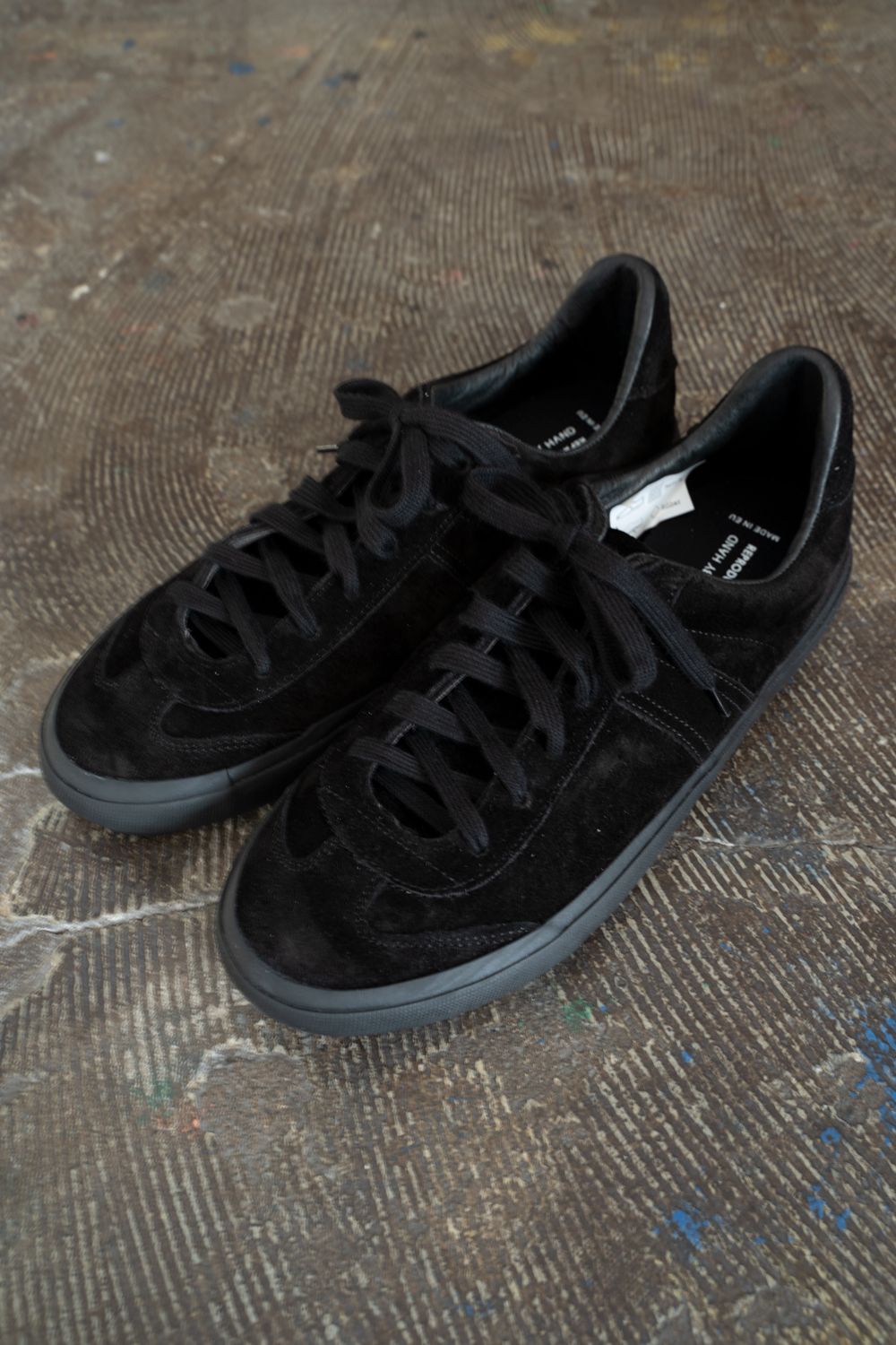 【25AW】REPRODUCTION OF FOUND×STILL BY HANDスウェードスニーカー(BLACK)