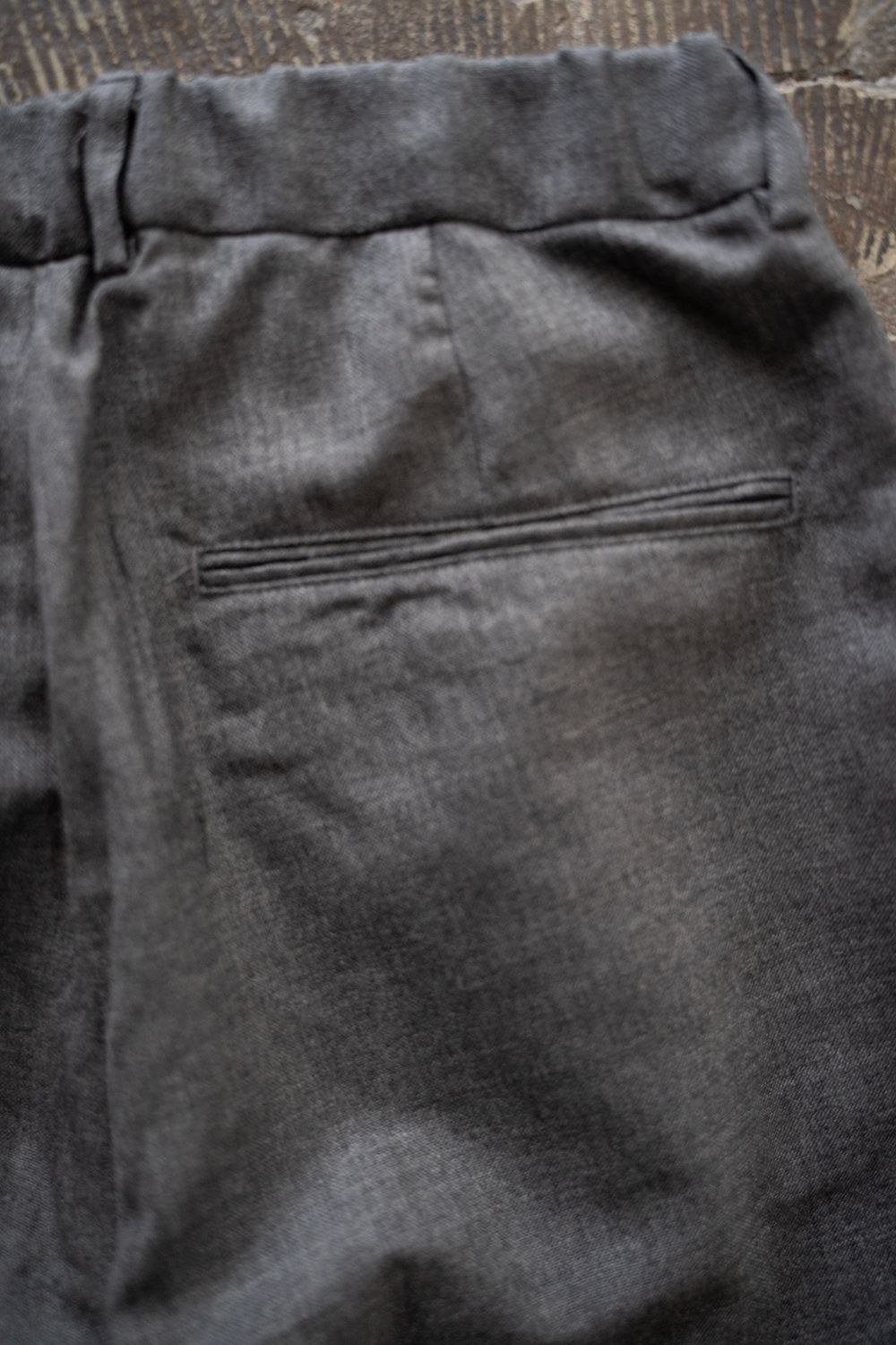 【ラスト1点】【24AW】ウール4タックイージーパンツ(GRAY)