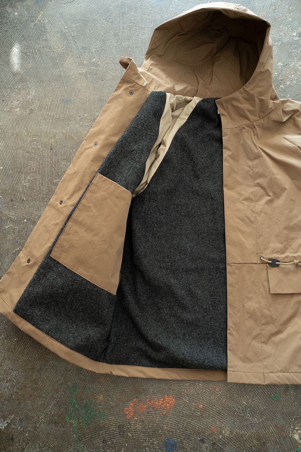 【ラスト1点】【22AW】ソロテックスフーデッドブルゾン(CAMEL)