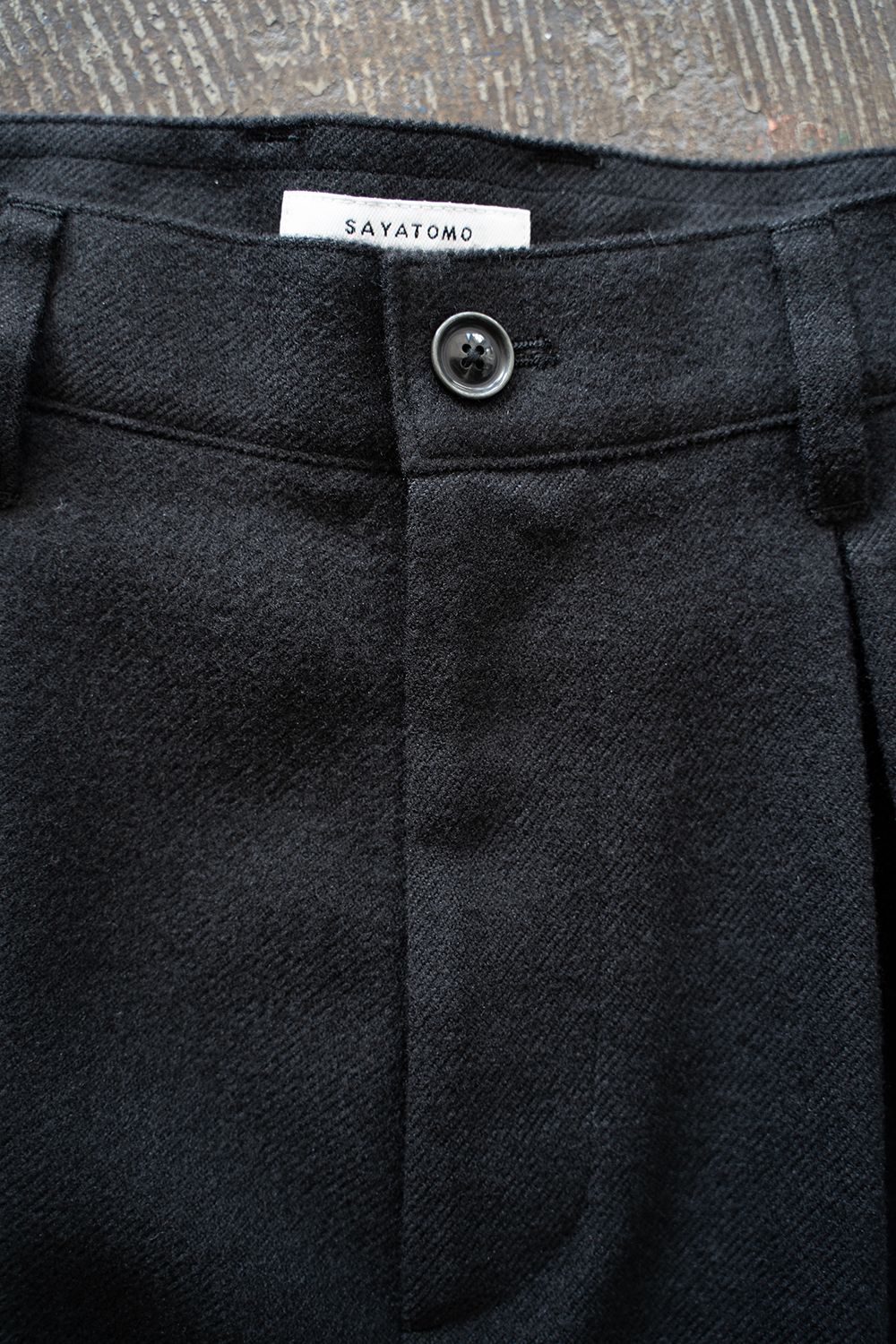 【25AW】2-Tack Wide Trousers/2タックワイドトラウザーズ(BLACK)
