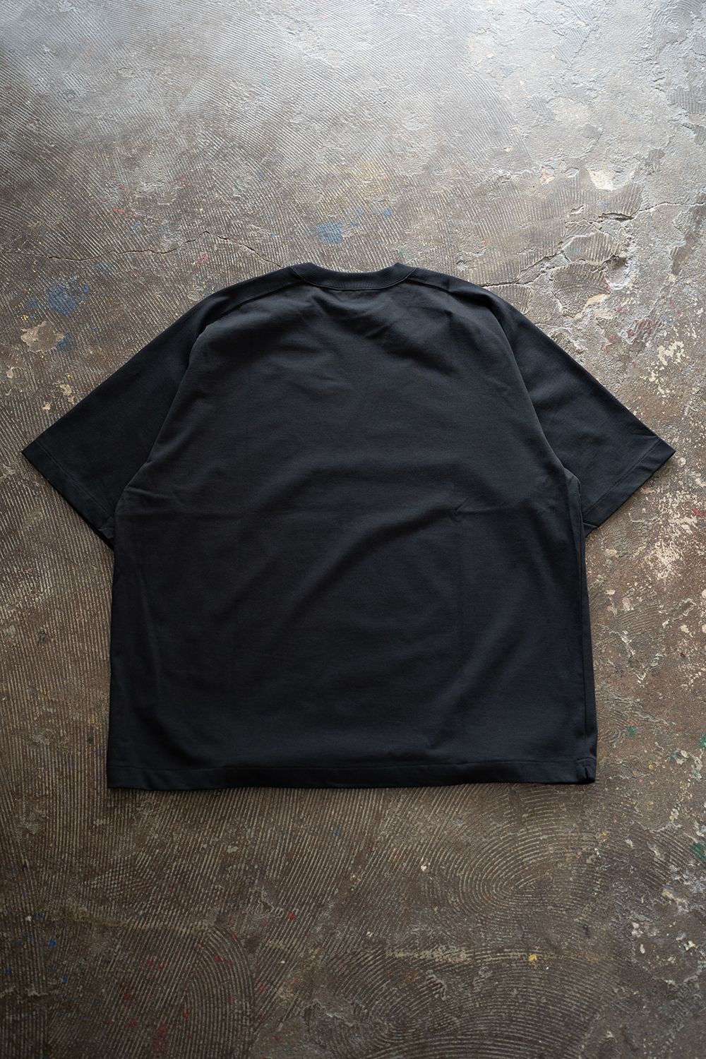 【ラスト1点】【25SS】強撚コットン度詰Tシャツ(BLACK NAVY)