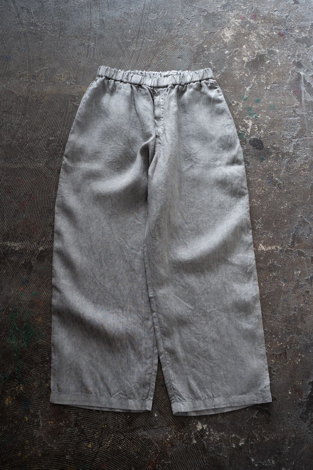 大麻ワイドパンツ(松煙)