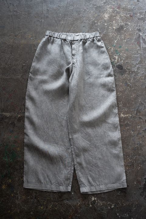 大麻ワイドパンツ(松煙)