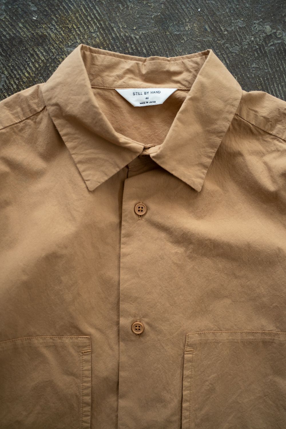 【ラスト1点】【25AW】ガーメントダイオーバーシャツ(PALE ORANGE)