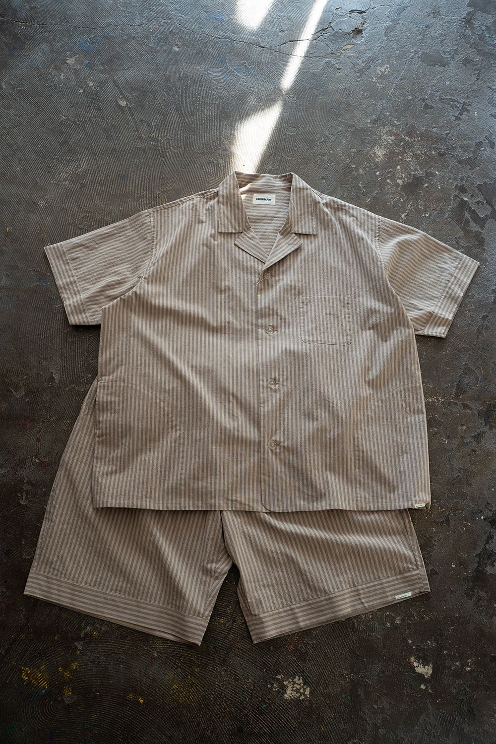 【ラスト1点】【25SS】"summer jambo"pajama(Triple Stripe BEIGE)【セットアップ】【ユニセックス】