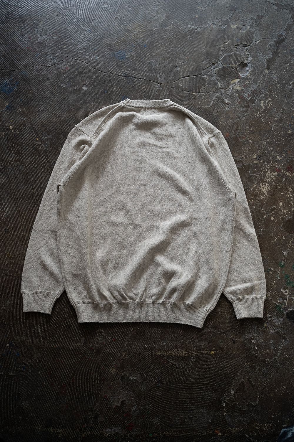 【ラスト1点】【23AW】シルククルーネックニット(OATMEAL)