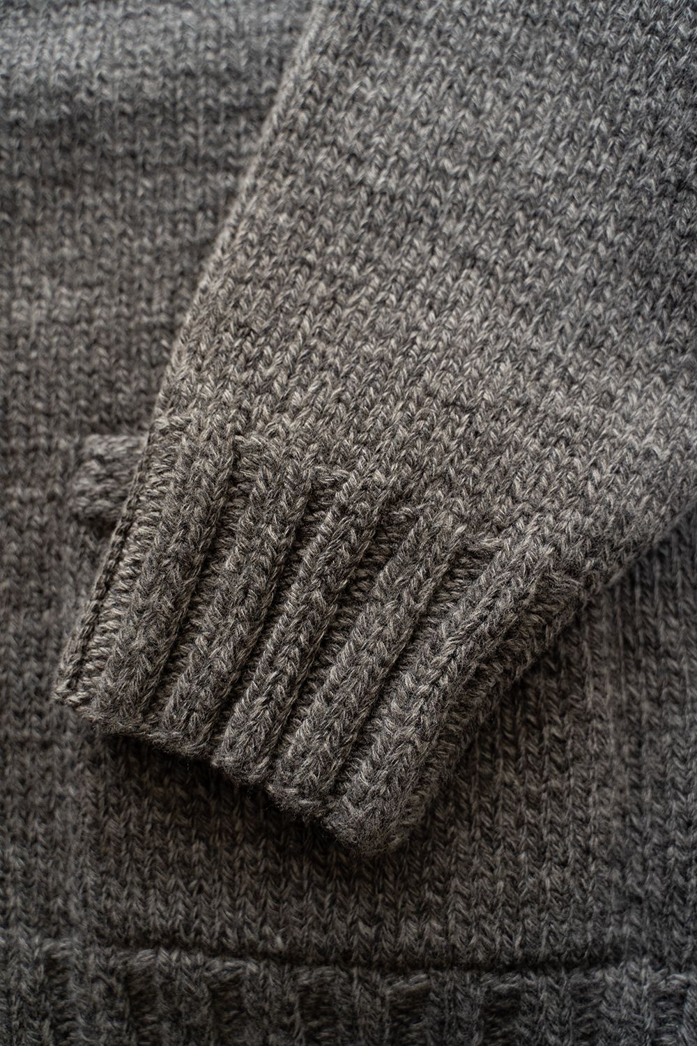 【Sサイズ】Cotton/Papar/Wool HAND KNITTING cowichan sweater(KURE)