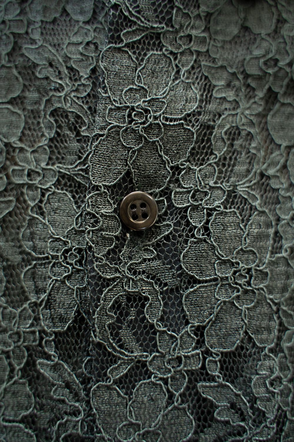 【ラスト1点】【25AW】Cord Lace L/S Shirt/コードレースロングスリーブシャツ(GREEN)