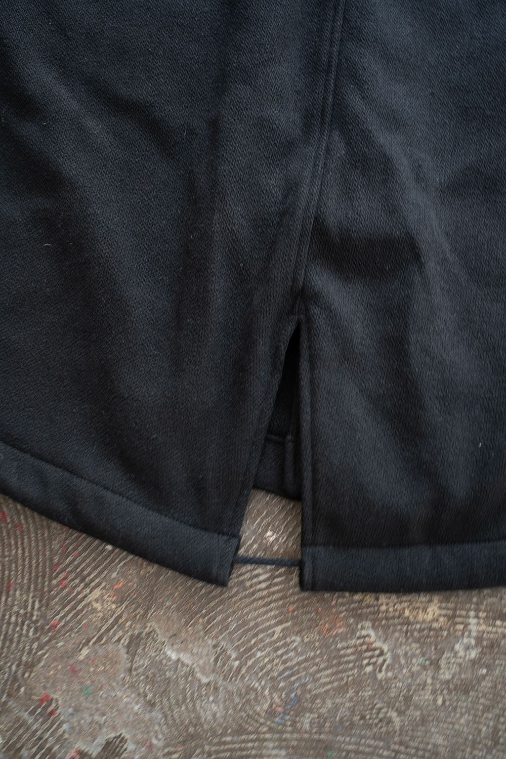 【ラスト1点】【23AW】メルトンステンカラーコート(BLACK)