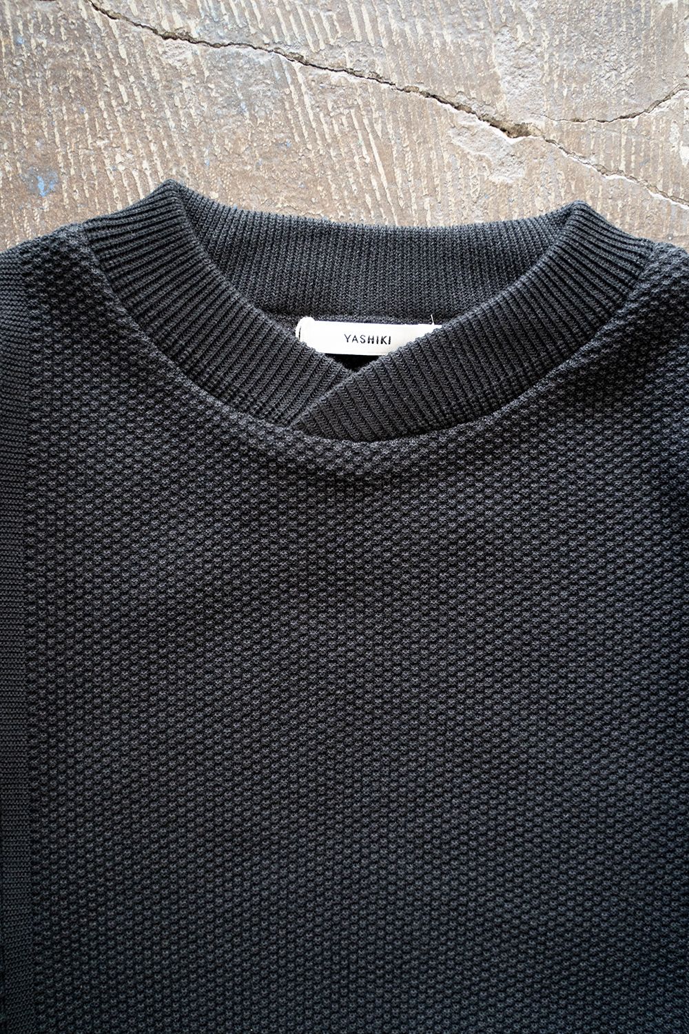 YASHIKI - 【ラスト1点】【22SS】Rekihama Knit(BLACK) | Salty