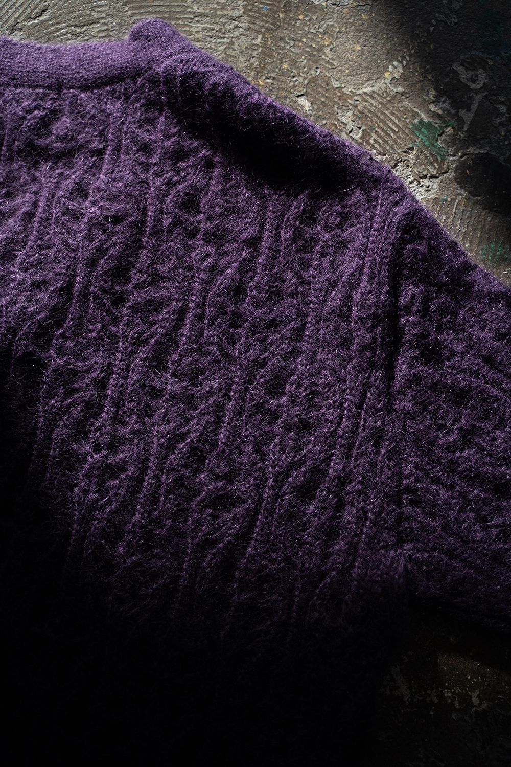 【ラスト1点】【24AW】Melt Cardigan/メルトカーディガン(PURPLE)