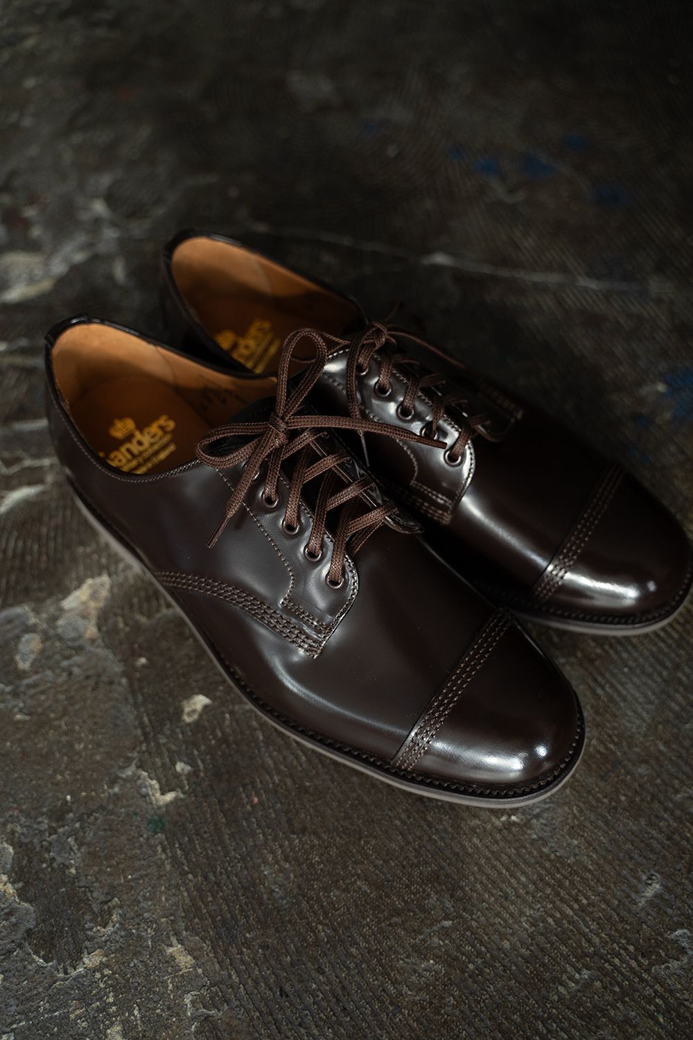 【定番人気】Military Derby Shoe(EBONY BROWN)【No.1128】
