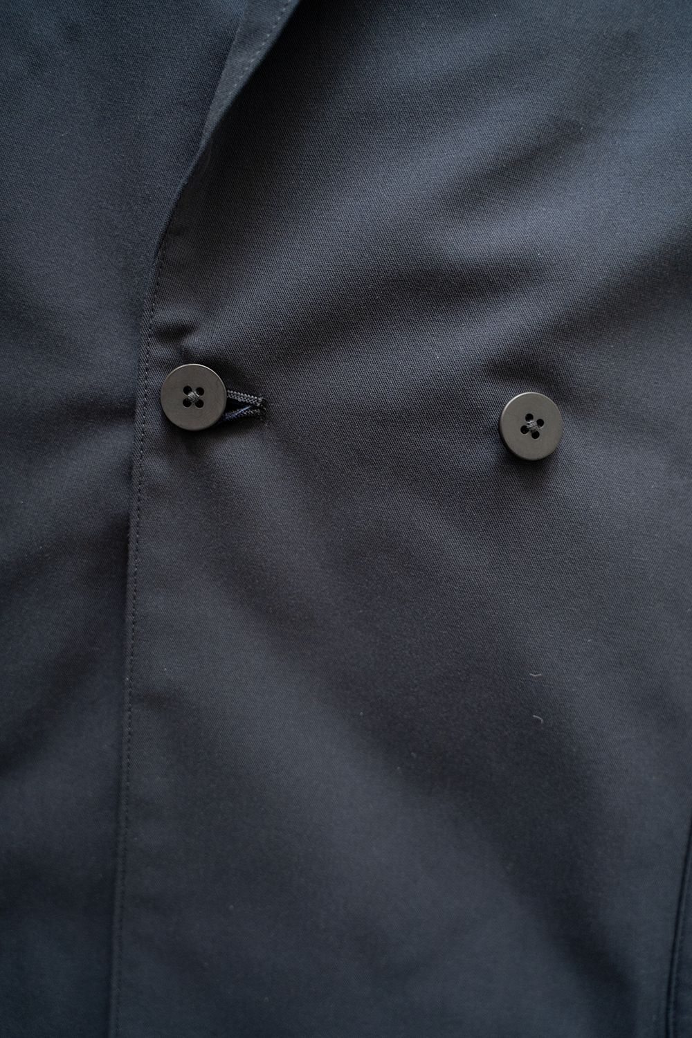 【ラスト1点】【25SS】キュプラ混ツイルダブルジャケット(DARK NAVY)