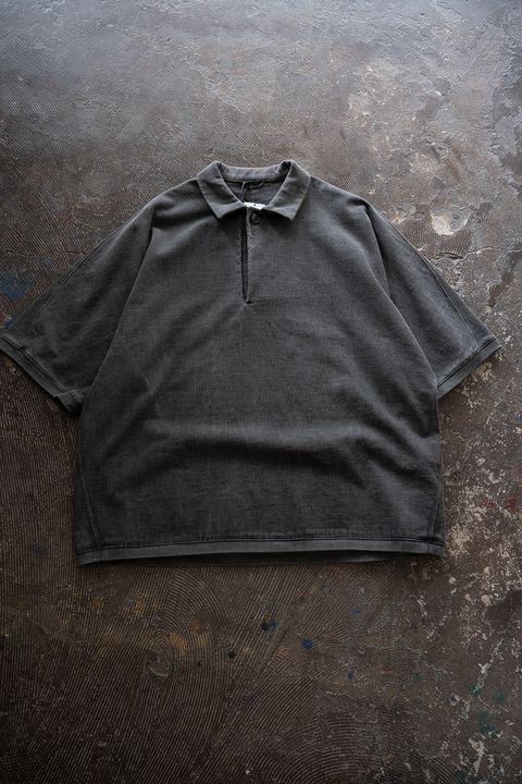 【26SS】Pigment Dyed Dolman Polo Shirt(CHARCOAL)