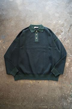 【ラスト1点】【24AW】Sekka Knit Polo(GREEN)