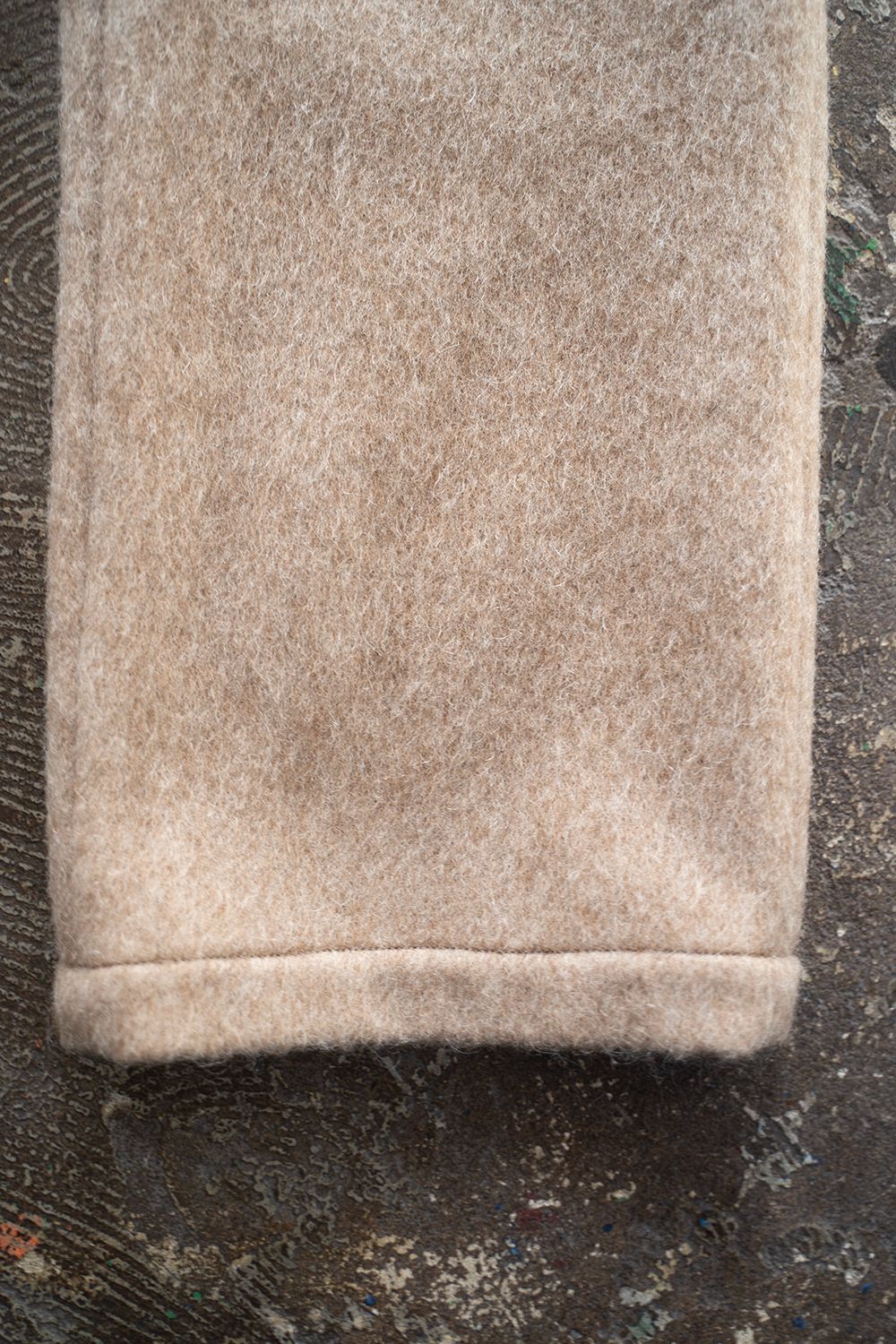 【ラスト1点】【25AW】Mohair Shaggy Tapered Pants/モヘアシャギーテーパードパンツ(BEIGE)
