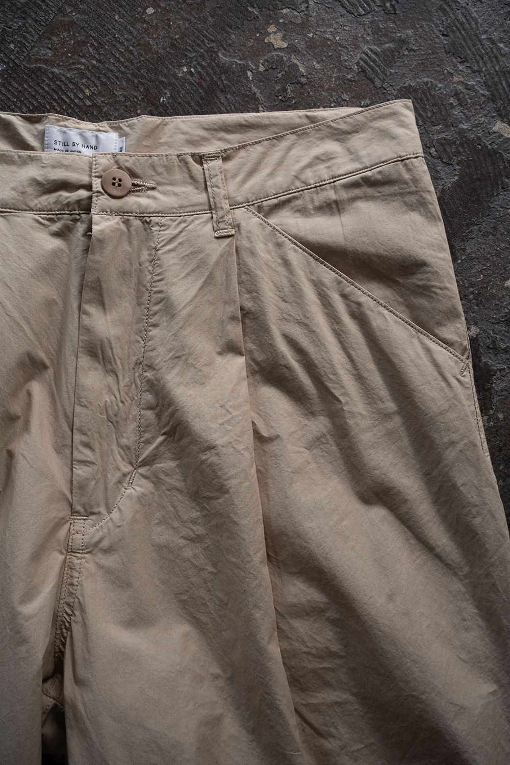 【26SS】ガーメントダイワンタックパンツ(BEIGE)