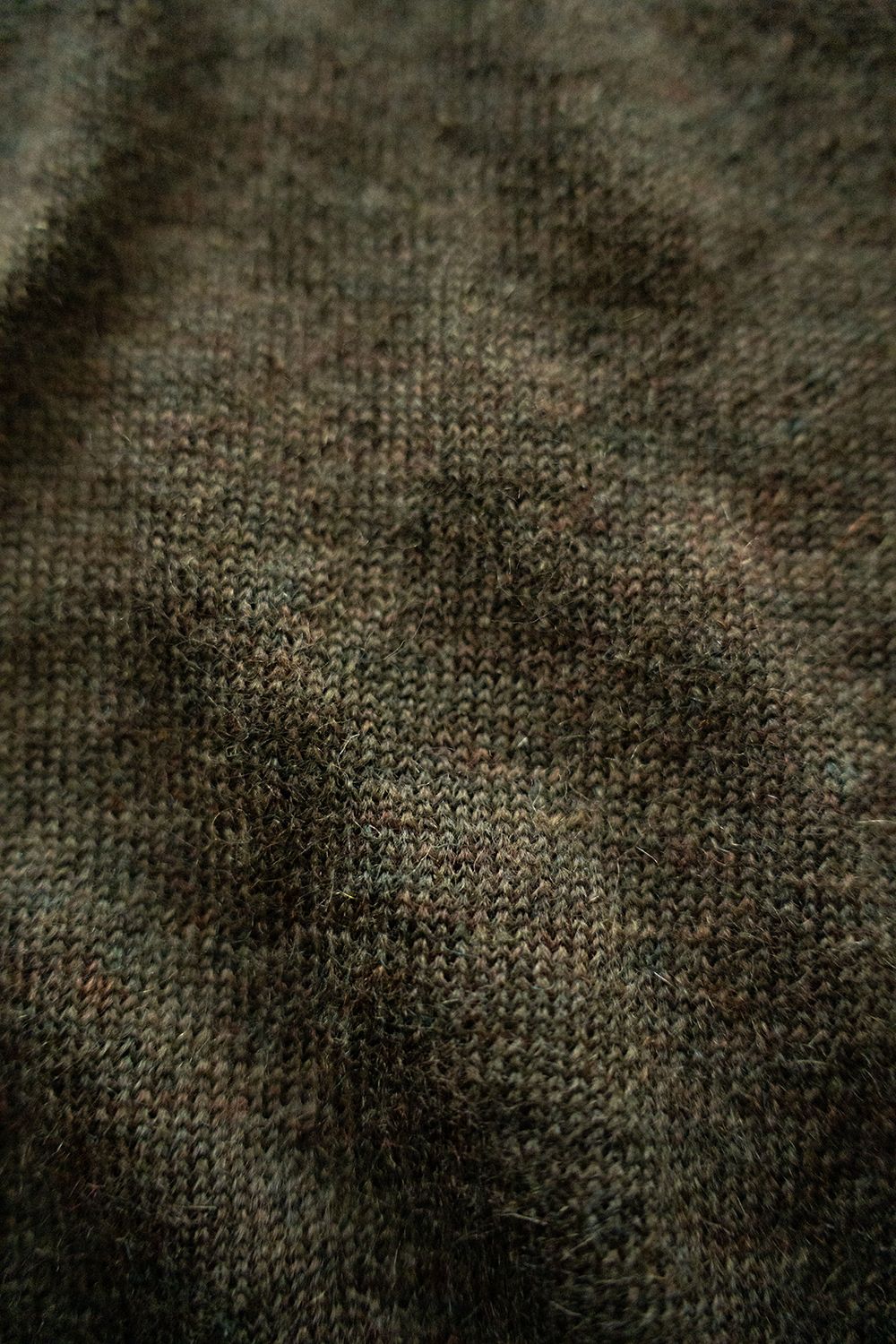 【25AW】エクストラキッドモヘア12Gニットカーディガン(OLIVE)