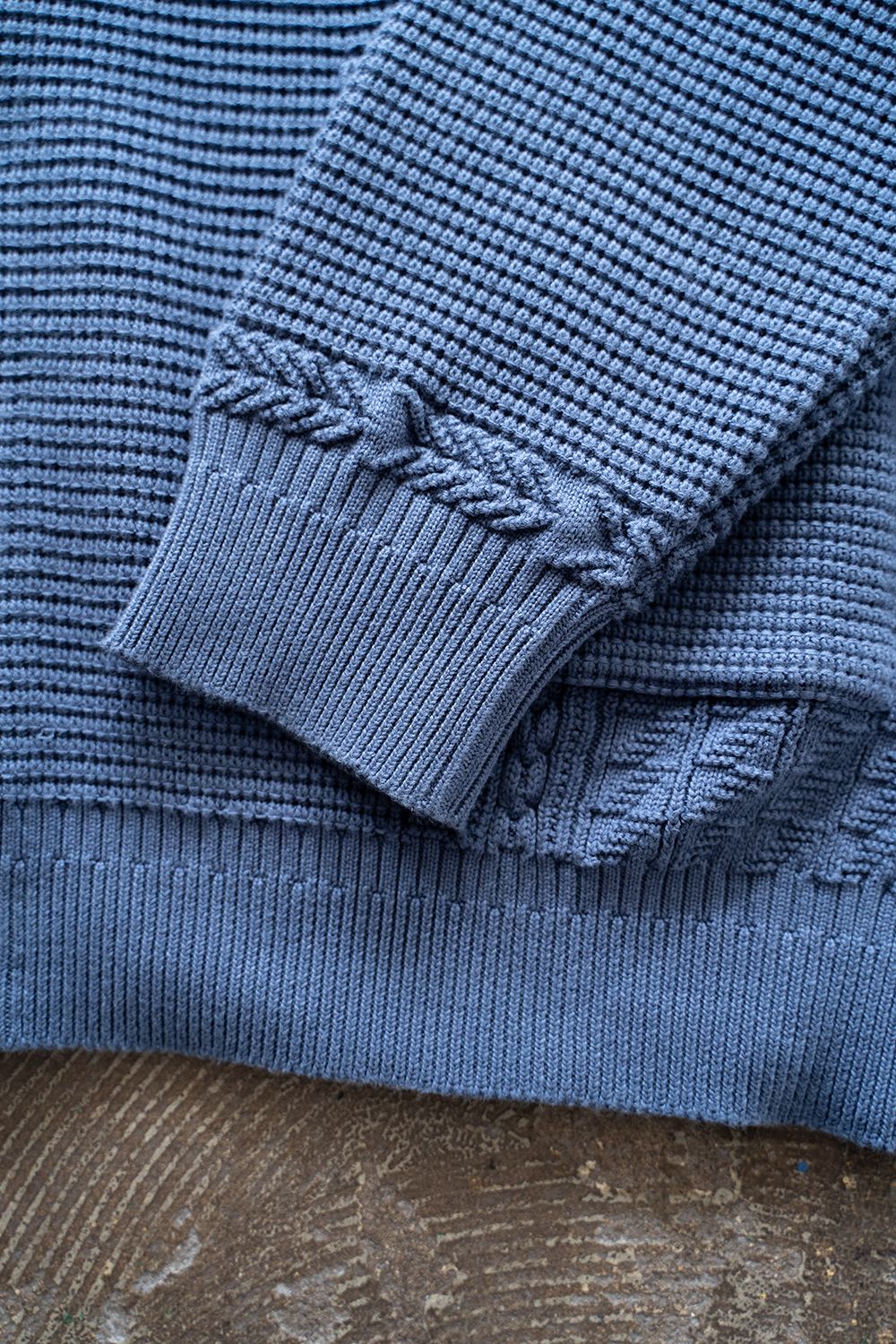 YASHIKI - 【ラスト1点】【22AW】Yukisora Cardigan(SMALT BLUE) | Salty