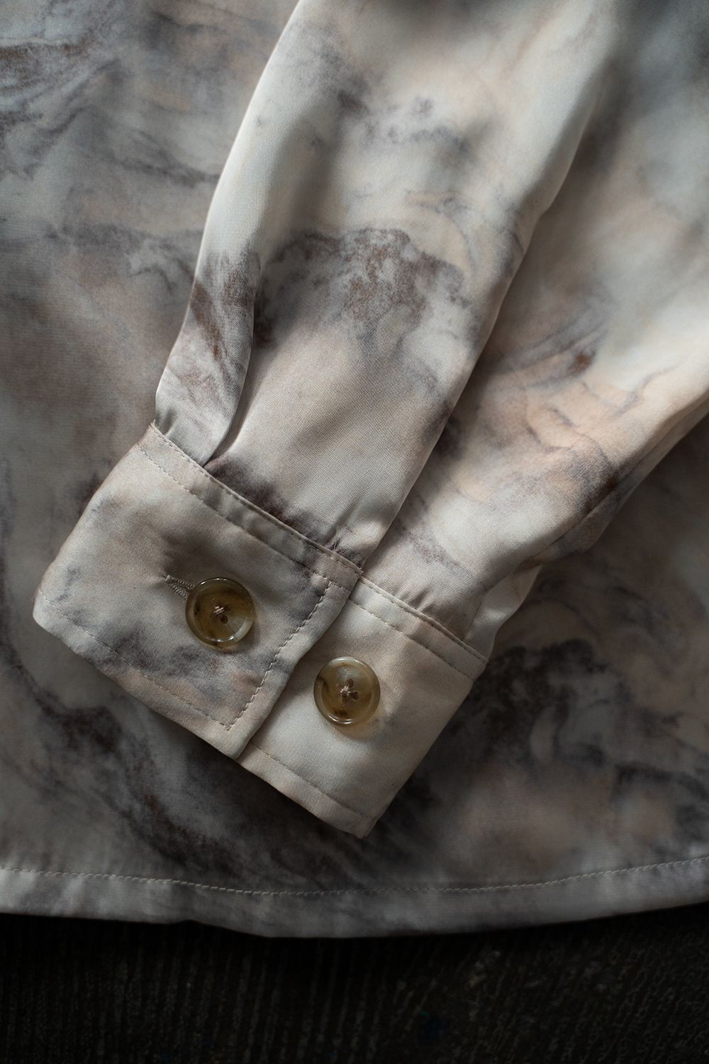 【ラスト1点】【25SS】Abstract Stone Short Jacket/アブストラクトストーンショートジャケット(IVORY)