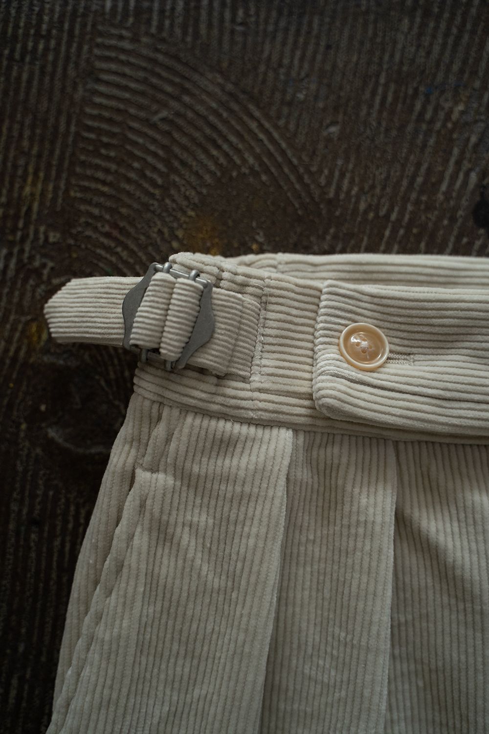 【ラスト1点】2-Tack Corduroy Painter Pants/2タックコーデュロイペインターパンツ(OFF WHITE)
