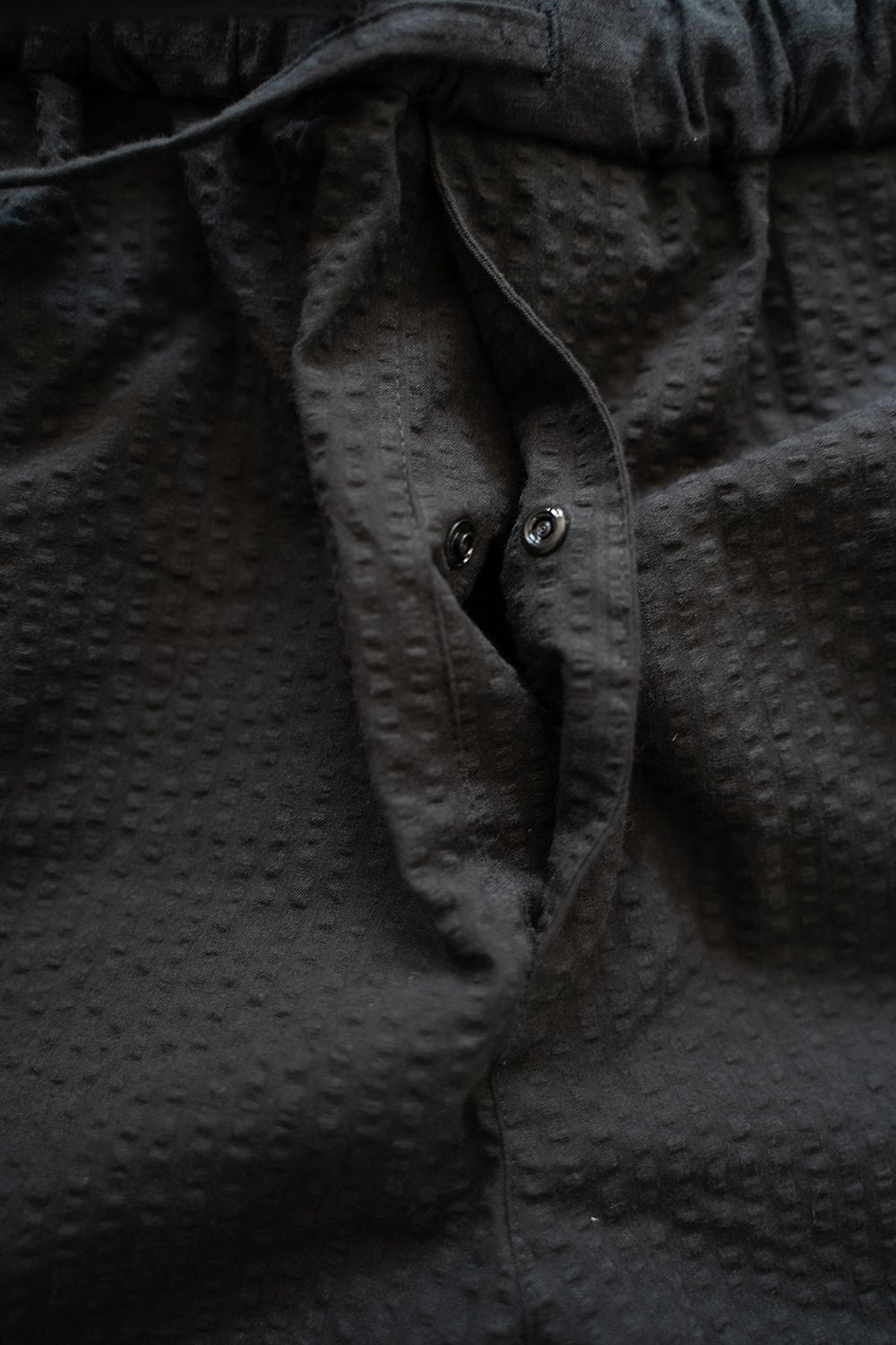 【25SS】"week s/s"pajama【セットアップ】(seersucker BLACK)