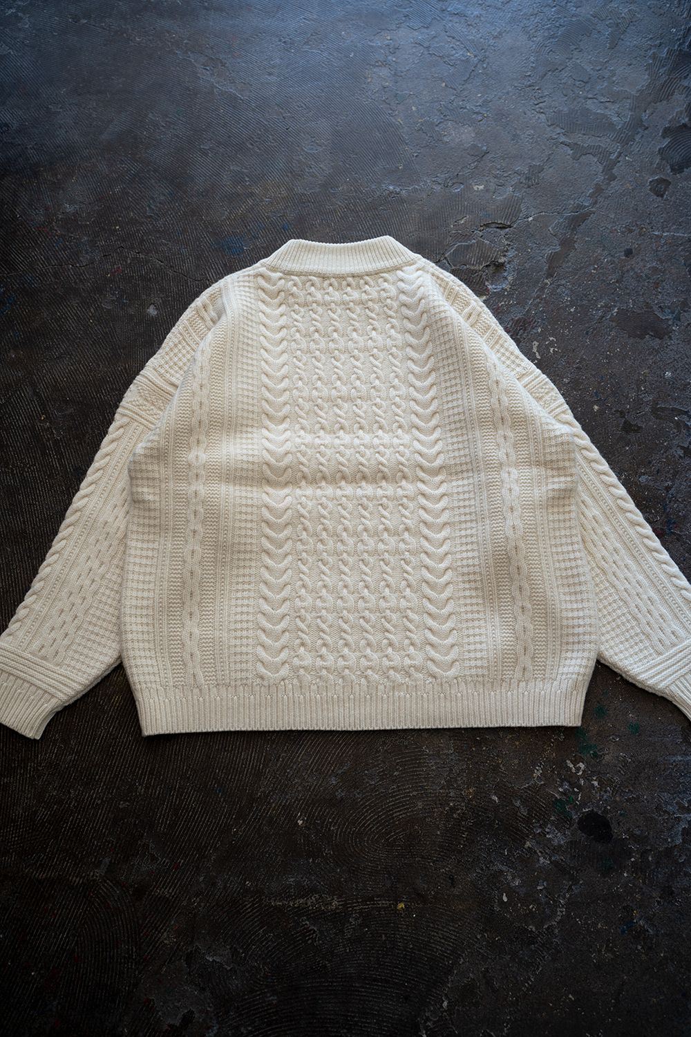 【ラスト1点】Kinshu High Neck Knit(WHITE)