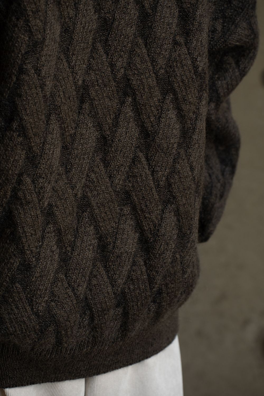 【26AW】Ochiba Mohair Cardigan(OLIVE)