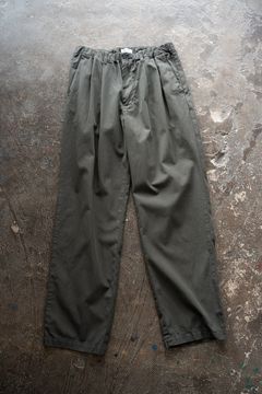 【26SS】ガーメントダイ2タックテーパードパンツ(DARK OLIVE)