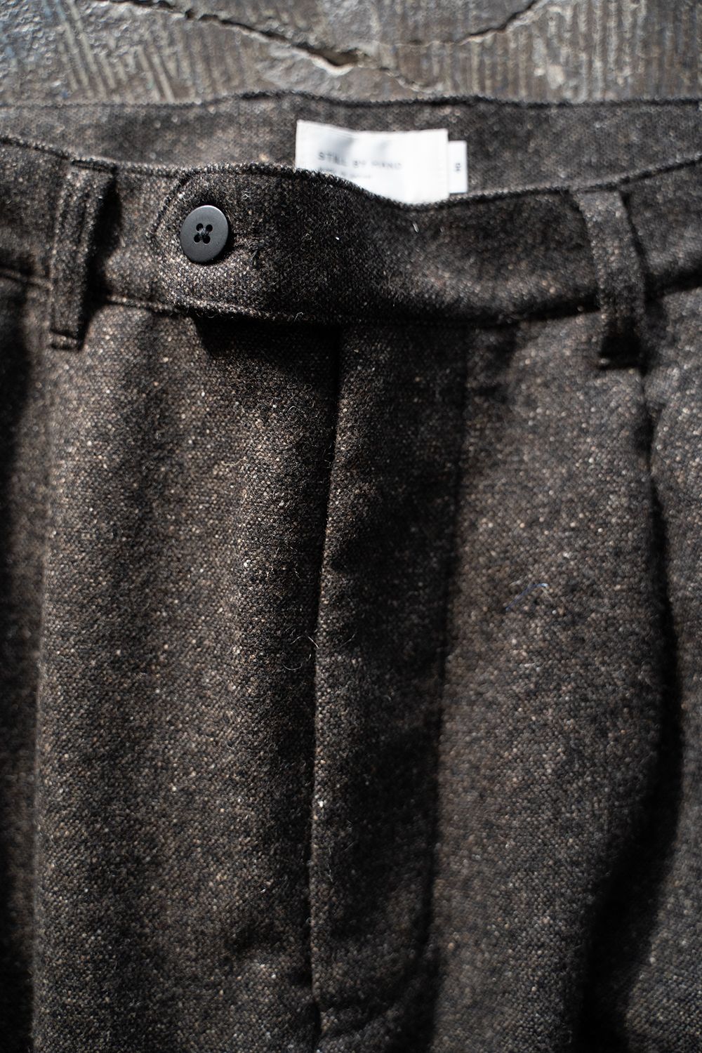 【ラスト1点】【24AW】5者混ネップツイードスラックス(BROWN)