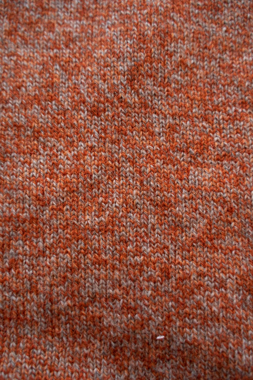 【ラスト1点】【25AW】モックネックメランジニット(MELANGE ORANGE)