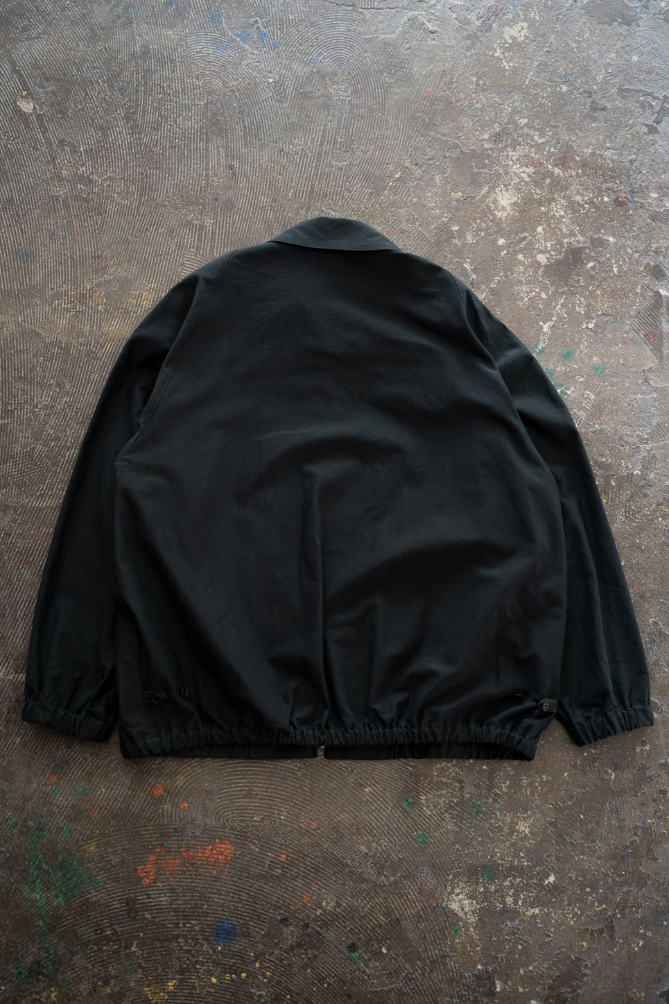 【26SS】コットンモールスキンジップブルゾン(DARK GREEN)