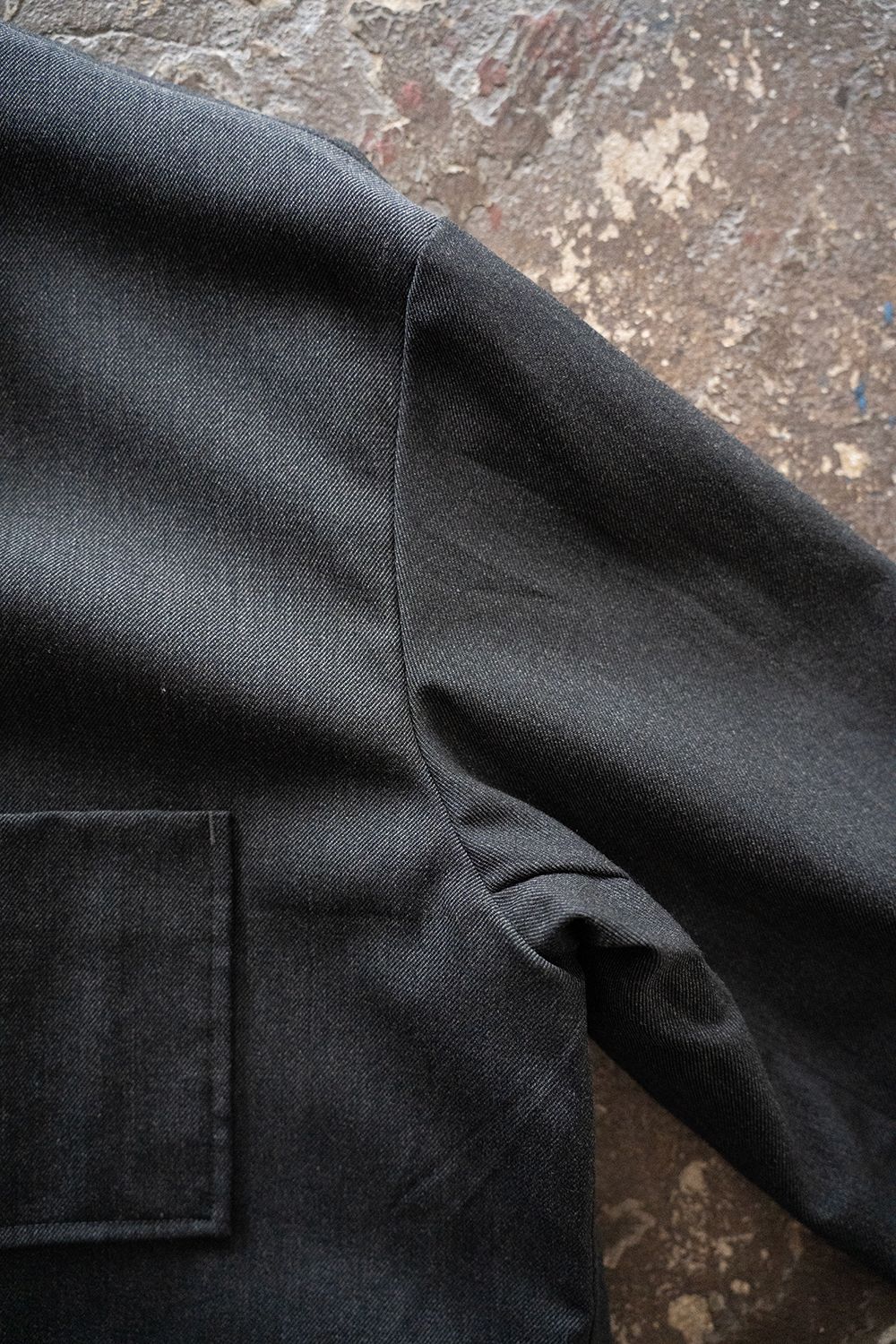 【25AW】ウールサージカバーオール(CHARCOAL)