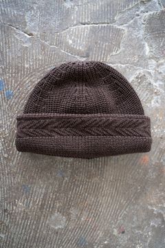 【22AW】Yagasuri Knit Cap(BROWN)