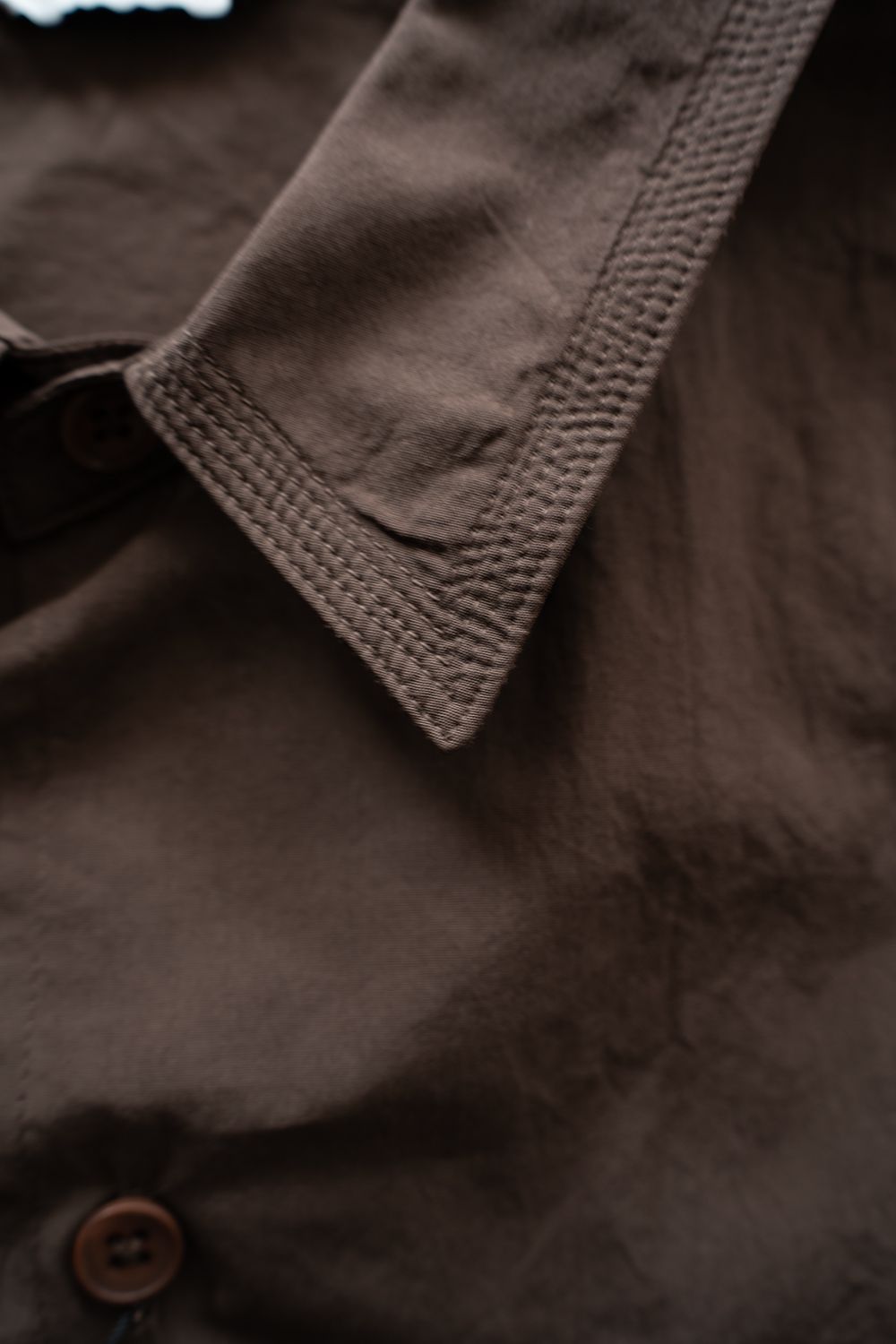 【26SS】Oversized Stitching Shirt(BROWN)
