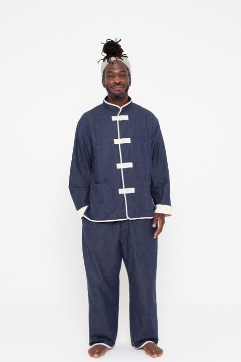 【定番人気】"kung-fu"pajama【セットアップ】(DENIM)