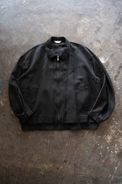 【26SS】ピグメントプリントジップブルゾン(BLACK)