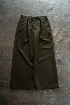 【26AW】2-Tack Corduroy Baggy Trousers/2タックコーデュロイバギートラウザーズ(OLIVE)