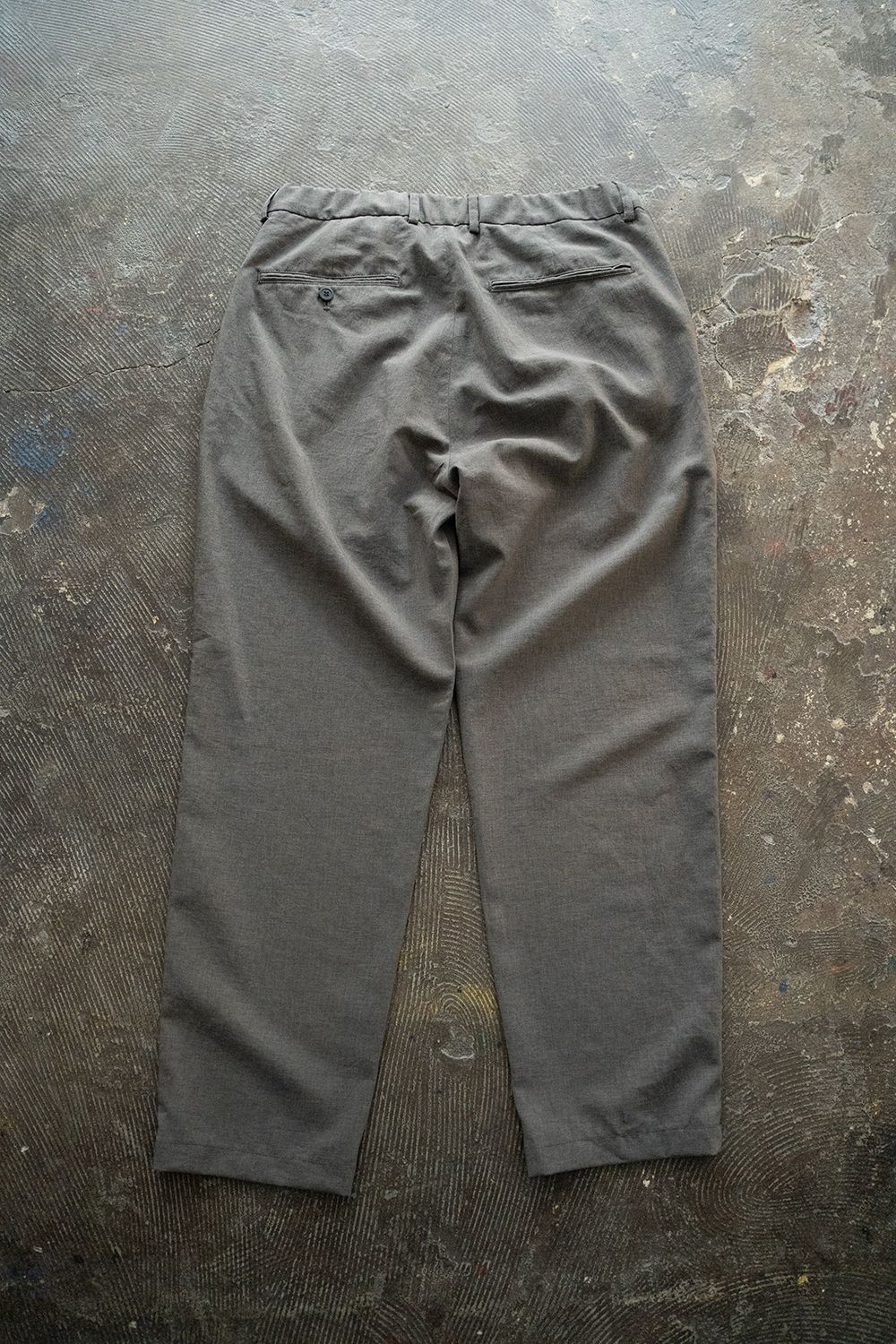 【ラスト1点】【23SS】強撚ポリエステル4タックイージースラックス(GRAY)