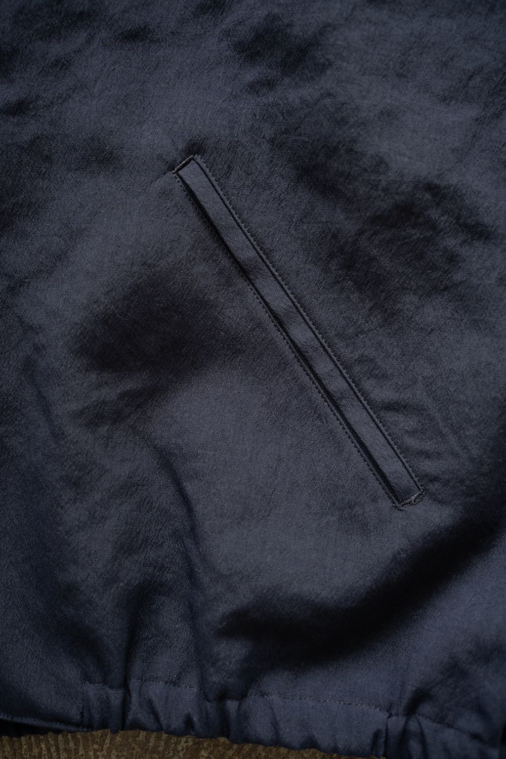 【ラスト1点】【25SS】ポリエステルオックスジップブルゾン(NAVY)